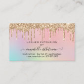 Eyelash Extension Natercare Instruction Glitter Visitekaartje (Voorkant)