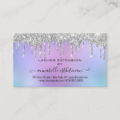 Eyelash Extension Natercare Instruction Glitter Visitekaartje (Voorkant)