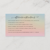 Eyelash Extension Natercare Instruction Glitter Visitekaartje (Achterkant)