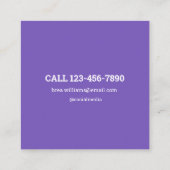 Eyelash Extension QR Code Visitekaartje (Achterkant)