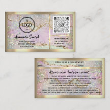 Eyelash Extension QRCode Logo Holografen Gliitter