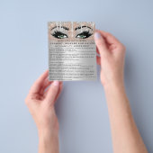 EYELASH EXTENSION RELEASE WAIVER Green Eye Flyer (Hand)