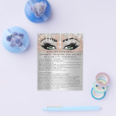 EYELASH EXTENSION RELEASE WAIVER Green Eye Flyer (Enkel)