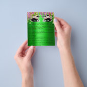 EYELASH EXTENSION RELEASE WAIVER Green Eyes Driver Flyer (Hand)