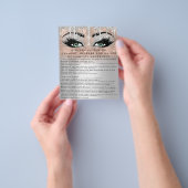 EYELASH EXTENSION RELEASE WAIVER Green Eyes Flyer (Hand)