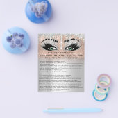 EYELASH EXTENSION RELEASE WAIVER Green Eyes Flyer (Enkel)