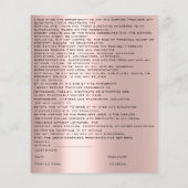 EYELASH EXTENSION RELEASE WAIVER Green Roos Flyer (Achterkant)