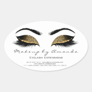 Eyelash Extension Round Makeup kunstenares Beauty  Ovale Sticker