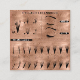 Eyelash Extension Studio Shop Roos Skinny Vierkante Visitekaartje