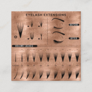 Eyelash Extension Studio Shop Roos Skinny Vierkante Visitekaartje