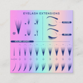 Eyelash Extension Studio Winkelblauw Navy Catalog Vierkante Visitekaartje
