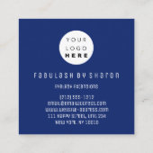 Eyelash Extension Studio Winkelroze catalogus Ombr Vierkante Visitekaartje (Achterkant)