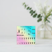 Eyelash Extension Studio Winkelroze catalogus Vierkante Visitekaartje (Staand voorkant)