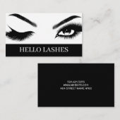 Eyelash Extensions Beauty Salon Spa Business Car Visitekaartje (Voorkant / Achterkant)
