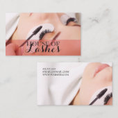 Eyelash Extensions Beauty Salon Spa Business Car Visitekaartje (Voorkant / Achterkant)