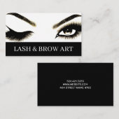 Eyelash Extensions Beauty Salon Spa Business Car Visitekaartje (Voorkant / Achterkant)