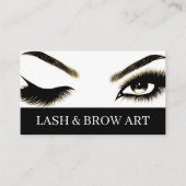 Eyelash Extensions Beauty Salon Spa Business Car Visitekaartje (Voorkant)