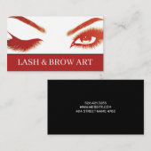 Eyelash Extensions Beauty Salon Spa Business Car Visitekaartje (Voorkant / Achterkant)