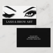 Eyelash Extensions Beauty Salon Spa Business Car Visitekaartje (Voorkant / Achterkant)