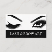 Eyelash Extensions Beauty Salon Spa Business Car Visitekaartje (Voorkant)