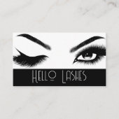 Eyelash Extensions Beauty Salon Spa Business Car Visitekaartje (Voorkant)