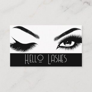 Eyelash Extensions Beauty Salon Spa Business Car Visitekaartje