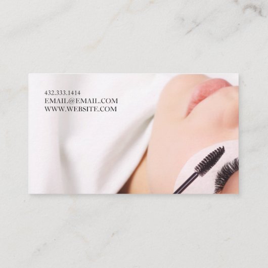 Eyelash Extensions Beauty Salon Spa Visitekaartje (Achterkant)