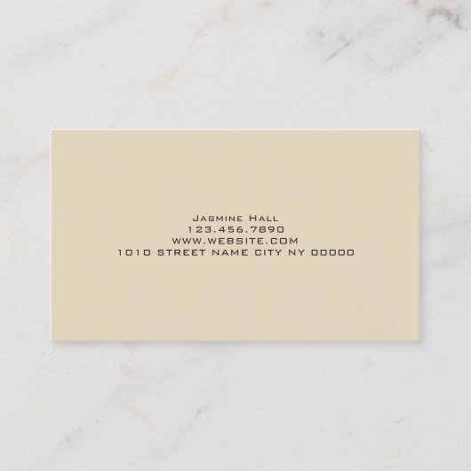 Eyelash Extensions Beauty Salon Visitekaartje (Achterkant)