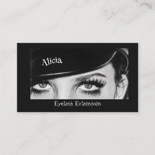 Eyelash Extensions Big Eyes Lashes Visitekaartje (Voorkant)