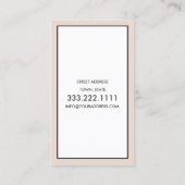 Eyelash Extensions Black Border Box Trendy Card Visitekaartje (Achterkant)