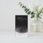 Eyelash Extensions Black Visitekaartje (Staand voorkant)