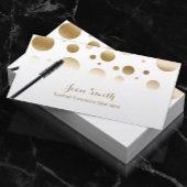 Eyelash Extensions Chic Lashes Gold Confetti Visitekaartje