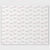 Eyelash Extensions Cute Pink Lashes Makeup Lover Cadeaupapier (Vlak)