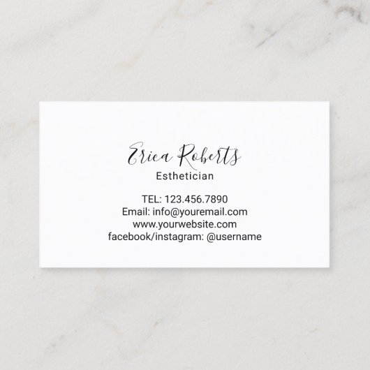 Eyelash Extensions Elegant Roze Lash Salon Loyalty (Achterkant)