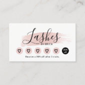 Eyelash Extensions Elegant Roze Lash Salon Loyalty (Voorkant)