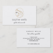 EyeLash Extensions en Valse Wimpers Wit Visitekaartje (Voorkant / Achterkant)