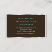 Eyelash Extensions Glitter Makeup Bright Zebra Visitekaartje (Achterkant)