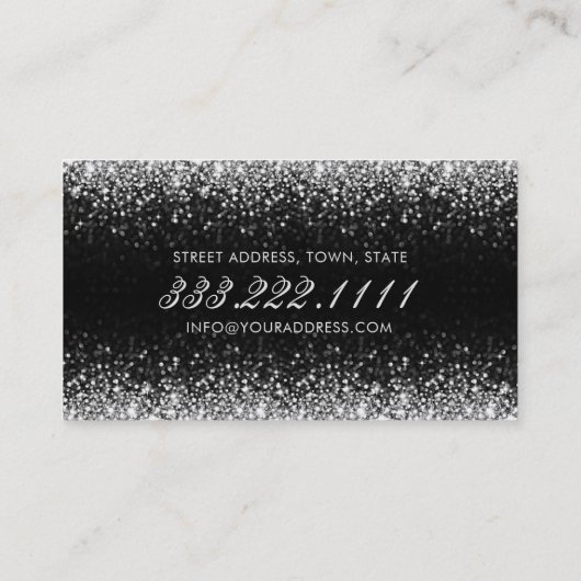 Eyelash Extensions Glitter Star Rain Visitekaartje (Achterkant)