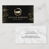 Eyelash Extensions Gold Confetti Lashes Salon Visitekaartje (Voorkant / Achterkant)