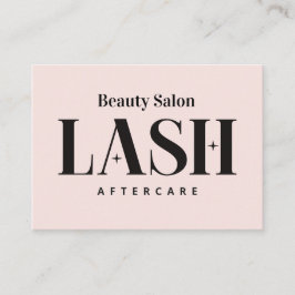 Eyelash Extensions Lash Aftercare Card Visitekaartje