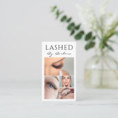 Eyelash Extensions Lash Bar Minimale Makeup Artist Visitekaartje (Staand voorkant)