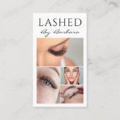 Eyelash Extensions Lash Bar Minimale Makeup Artist Visitekaartje (Voorkant)