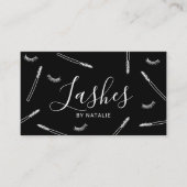 Eyelash Extensions Lash Bar Minimale Makeup Artist Visitekaartje (Voorkant)