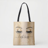 Eyelash Extensions Lash Boss Luxury Gold Tote Bag (Voorkant)