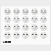Eyelash Extensions Lash Cleaner Modern Marble Ronde Sticker (Vel)