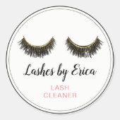 Eyelash Extensions Lash Cleaner Ronde Sticker (Voorkant)