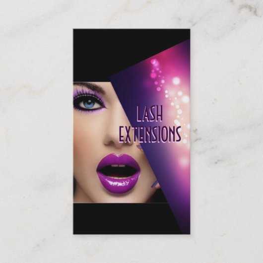 Eyelash Extensions, Lash Cosmetoloog Visitekaartje (Voorkant)