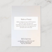 Eyelash Extensions Lash Girl After Care verwijzing (Achterkant)