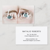 Eyelash Extensions Lash Salon Fotografie Visitekaartje (Voorkant / Achterkant)