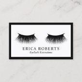 Eyelash Extensions Lashes maken artistieke minimal Visitekaartje (Voorkant)